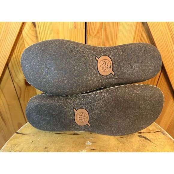 BORN Women's Distressed BROWN LEATHER Slip On CASUAL Moc Cushioned SZ US 7.5 - Picture 7 of 9